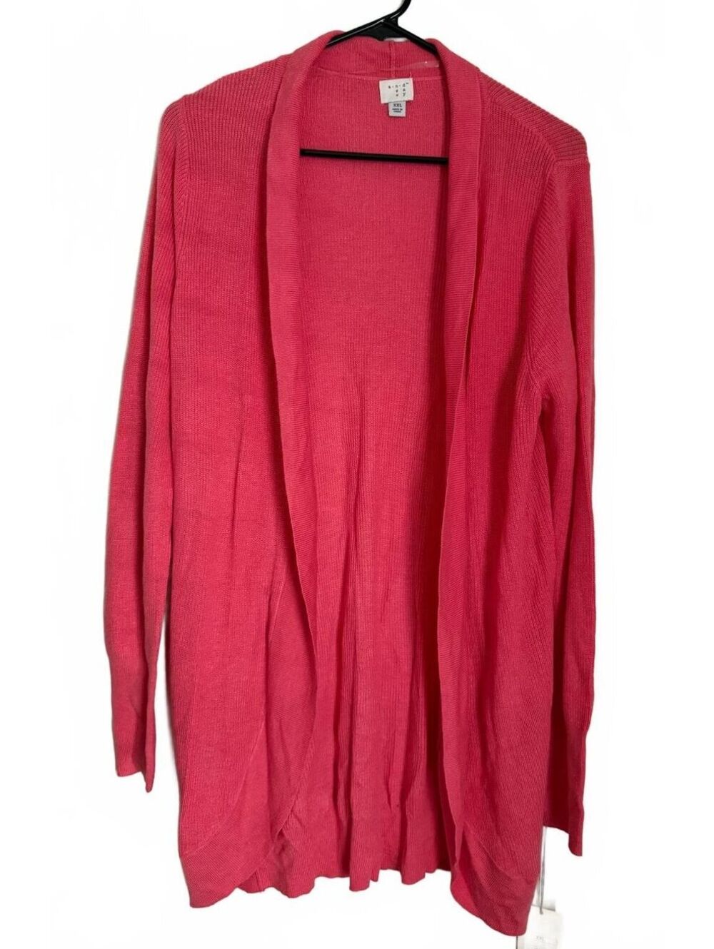 A New Day NEW Women's Cardigan Sweater Size XXL Pink Classic City Chic Coquette